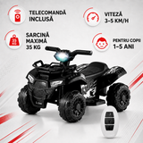 ATV Electric Copii cu telecomanda, 6V, 3–5 km/h, 1–6 ani – Distracție Off-Road, Sigur și Ușor de Utilizat