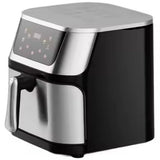 Friteuză cu Aer Cald 10L AT PERFORMANCE® – 2400W, Display Digital Touch, 8 Programe, cu Geam, Neagră + CADOU 50 Hârtii de Copt