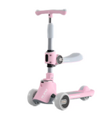 Trotineta 3 In 1, At Performance, Pentru Copii, Ghidon Reglabil Pe Inaltime, Imbunatatit, Scaun Detasabil, 3 Roti Led, Punte Antialunecare, Albastru