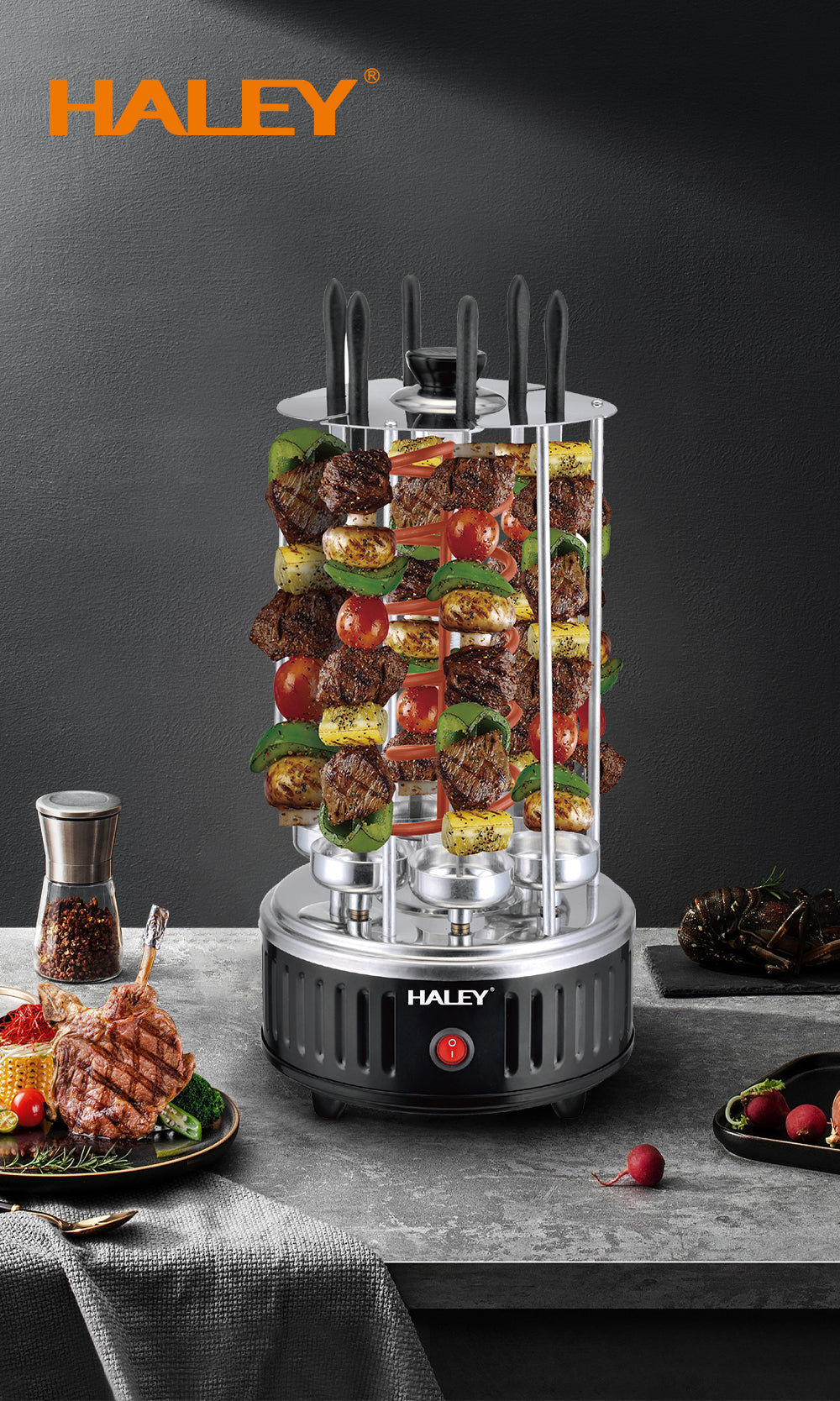 Gratar Electric de Interior HALEY HY-8602 – Performanta Ridicata, Design Modern si Operare Simpla pentru Gatit Acasa