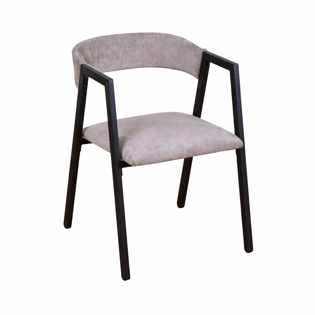 Set Masă Dining 120x70 cm cu 4 Scaune, Blat Lemn, Cadru Metalic – Stil Modern