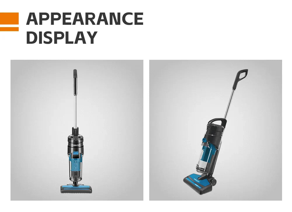 Aspirator Vertical HALEY® HY-1920, 1500W, 6.0m Rază de Acțiune, 2.0L Recipient de Praf Ușor de Golit, Tehnologie Ciclonică, Sistem de Filtrare Multi-HEPA, Plasare Verticală