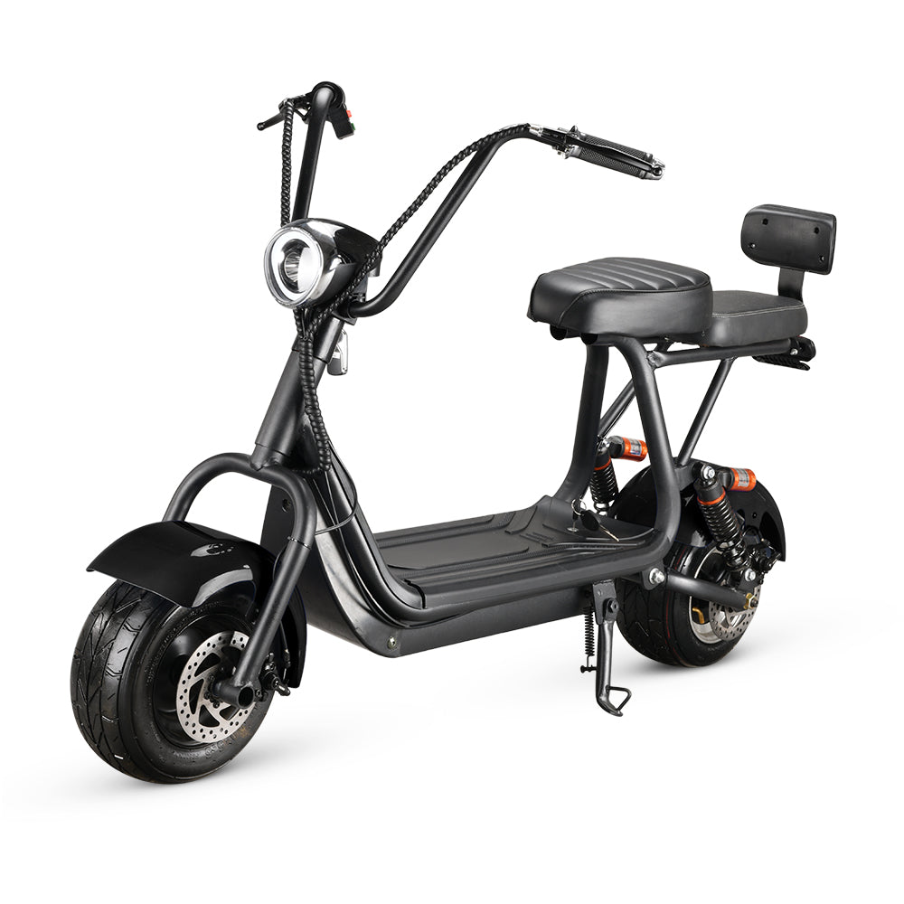 Mini Harley Electrică 800W 48V | Scuter Urban AT PERFORMANCE®, Autonomie 35 km, Se Conduce Fără Permis 25 km/h Dimensiuni 141 x 31 x 64 cm