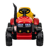 Tractor Electric cu Telecomandă pentru Copii KIDOO, cu Remorcă și Gard, Far, Sunet Motor, Claxon, MP3/USB – 3-6 Ani