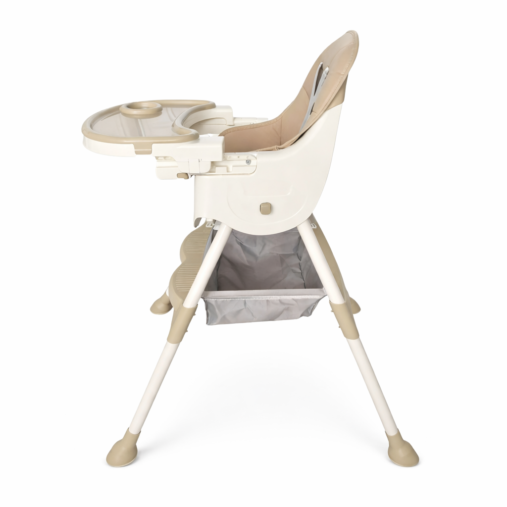 Scaun de masă pentru bebeluși KIDOO KD-44, Roz, cu centură de siguranță în 5 puncte