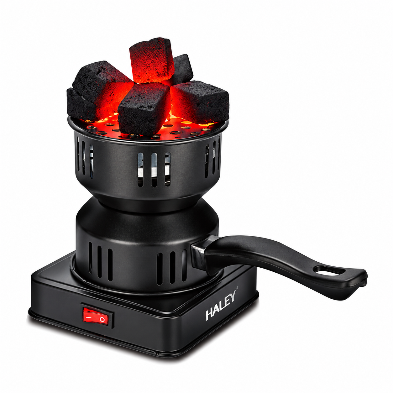 Aprinzător Electric Cărbuni HALEY HY-8614, 500W, 220–240V, 50/60Hz, Multifuncțional, pentru Aprindere Cărbuni, Încălzire, Preparare Cafea, Tămâie și Ceară, 2 Tăvi Incluse