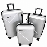 Set 3 Valize de Voiaj ABS, Mare 73 cm + Medie 65 cm + Cabină 55 cm, Roți Duble 360°, Mâner Telescopic, Carcasă Rigidă Rezistentă (Copie)