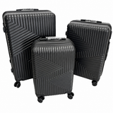 Set 3 Valize de Voiaj ABS, Mare 73 cm + Medie 65 cm + Cabină 55 cm, Roți Duble 360°, Mâner Telescopic, Carcasă Rigidă Rezistentă