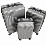 Set 3 Valize de Voiaj ABS, Mare 73 cm + Medie 65 cm + Cabină 55 cm, Roți Duble 360°, Mâner Telescopic, Carcasă Rigidă Rezistentă