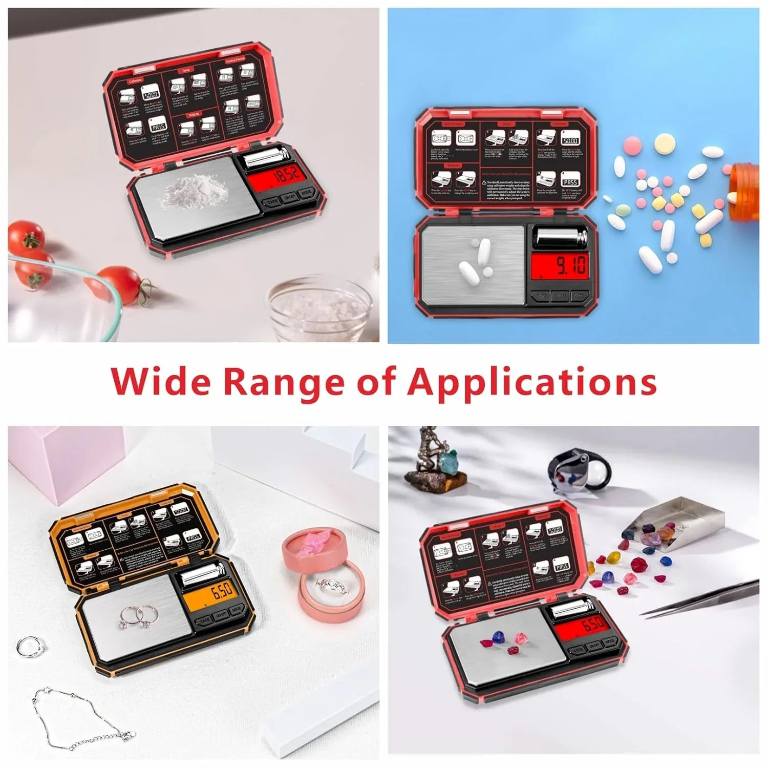 Cantar digital de precizie, Fuzion TU-X, 200g / 0.01g, 6 unitati, de bijuterii