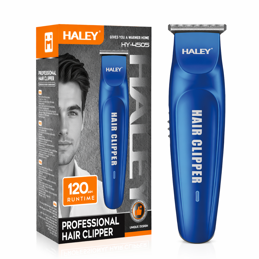 Mașină de Tuns Profesională HALEY HY-4505, Fără Fir, Autonomie 120 min, Încărcare USB Type-C