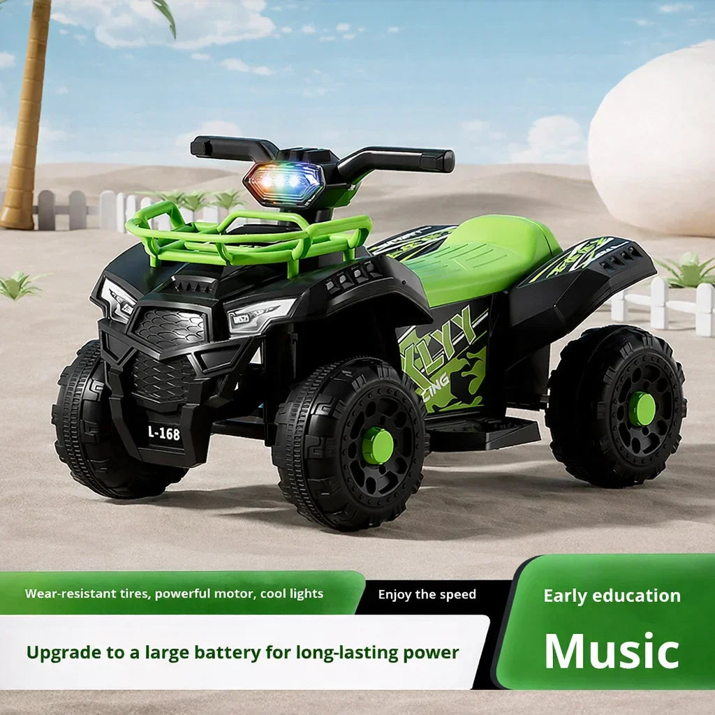 ATV Electric Copii cu telecomanda, 6V, 3–5 km/h, 1–5 ani – Distracție Off-Road, Sigur și Ușor de Utilizat