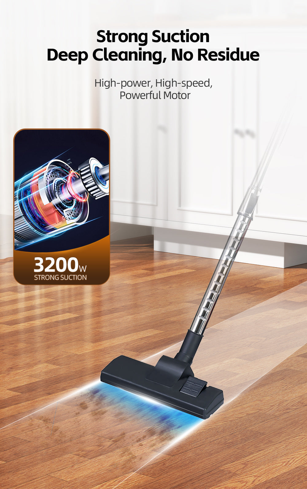 Aspirator Industrial 2 în 1 HALEY 3200W, de 25L, Filtrare Multistrat, Putere Mare, Silentios, Tub Telescopic