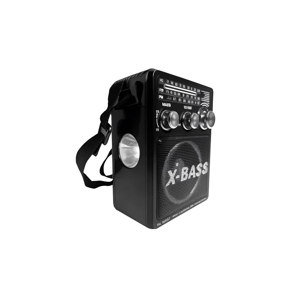 Radio Portabil AM/FM/SW cu MP3, USB, SD, Lanternă și AUX-IN