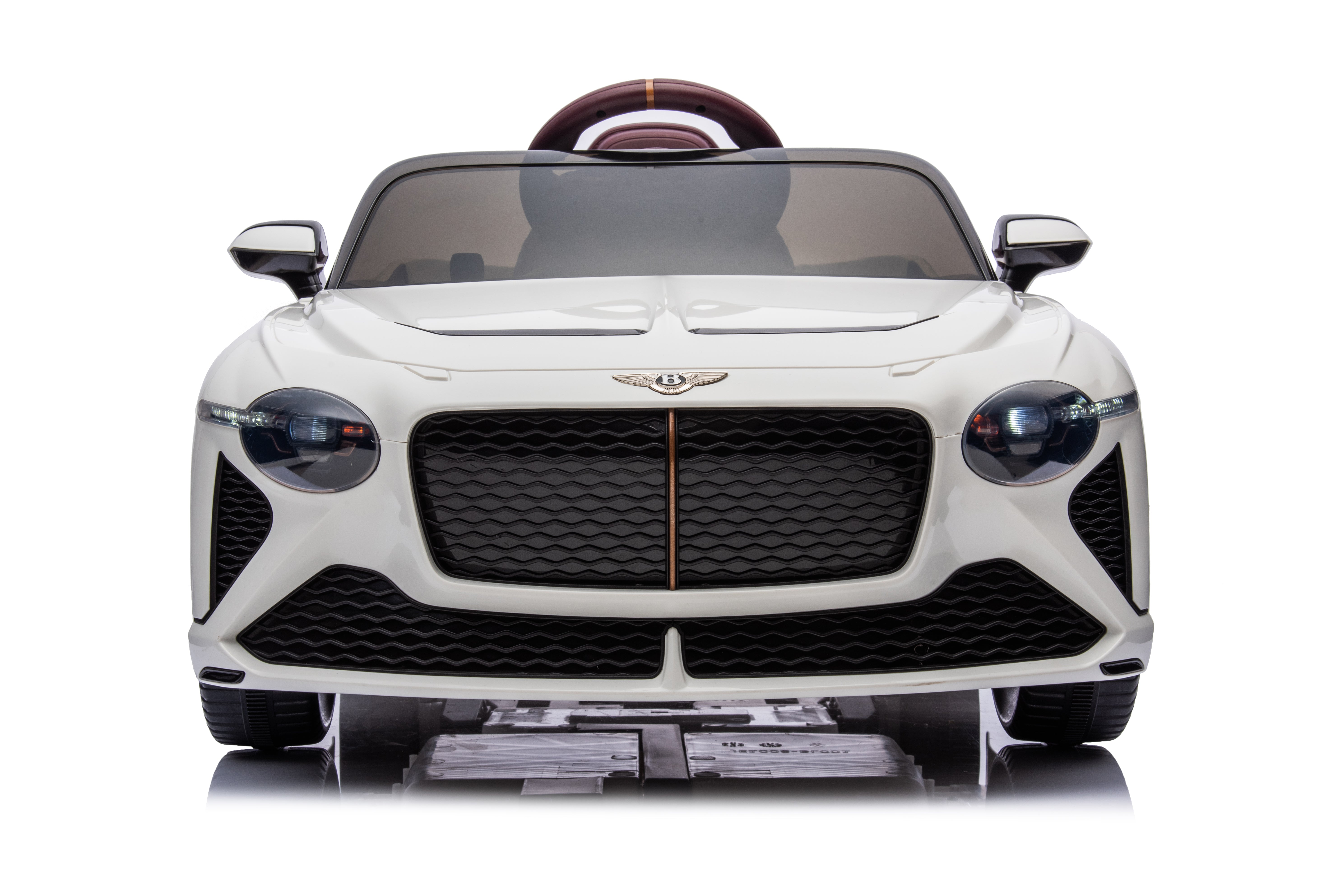 Mașinuță electrică copii Bentley Bacalar oficial licentiat, Kidoo, 12V, 2 motoare, telecomandă 2.4G, LED, USB, Bluetooth, 3-8 ani