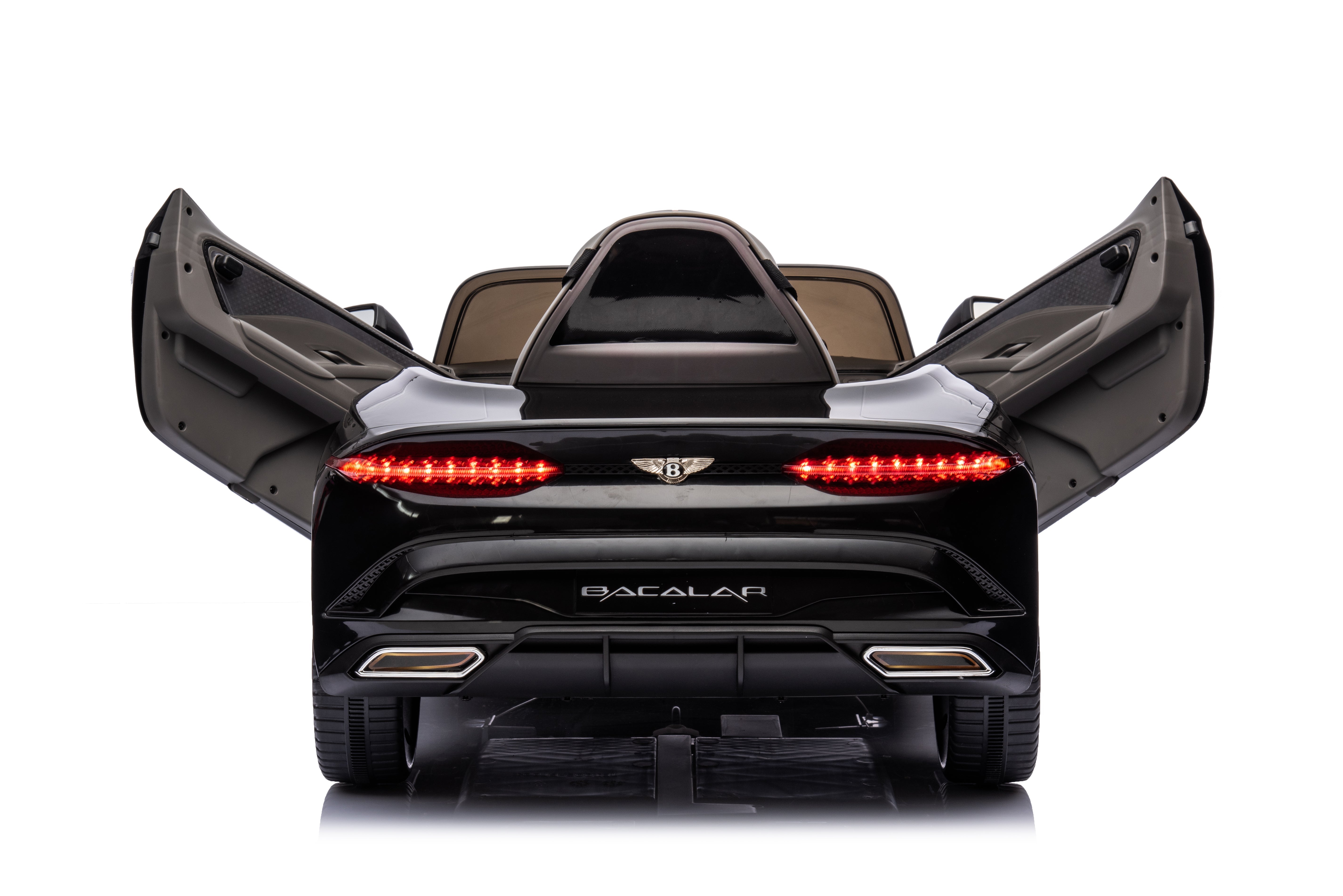 Mașinuță electrică copii Bentley Bacalar oficial licentiat, Kidoo, 12V, 2 motoare, telecomandă 2.4G, LED, USB, Bluetooth, 3-8 ani