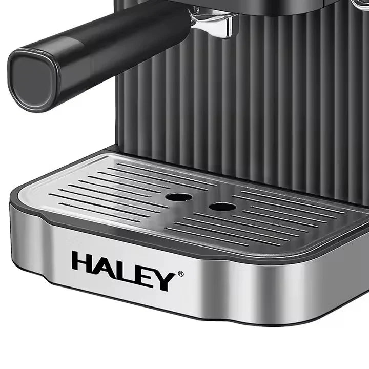 Espressor Automat HALEY, 1.8l, 850W, 20 bar, Argintiu/Negru Plus Rasnita electrica Cadou