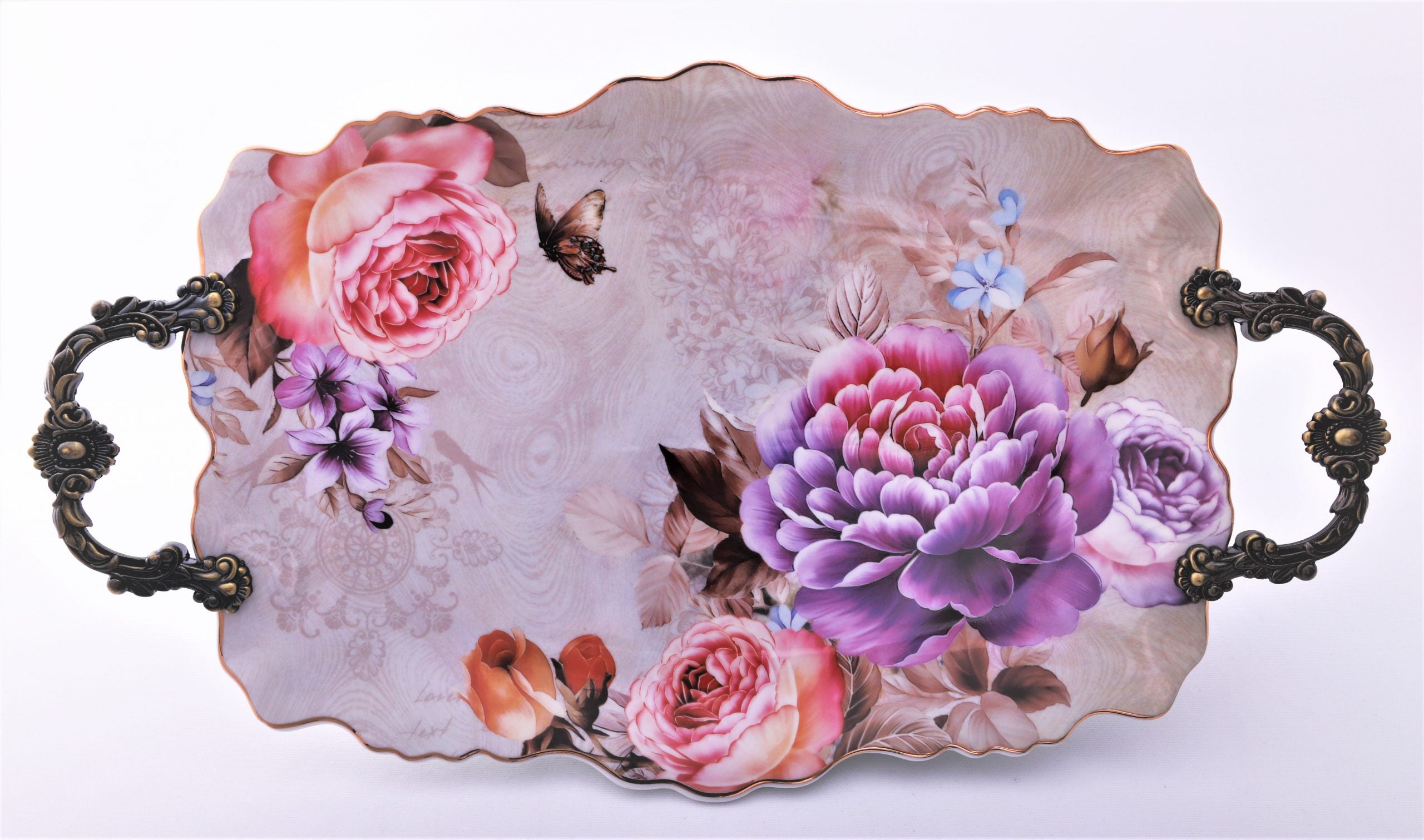 Tava de ceramica cu manere,