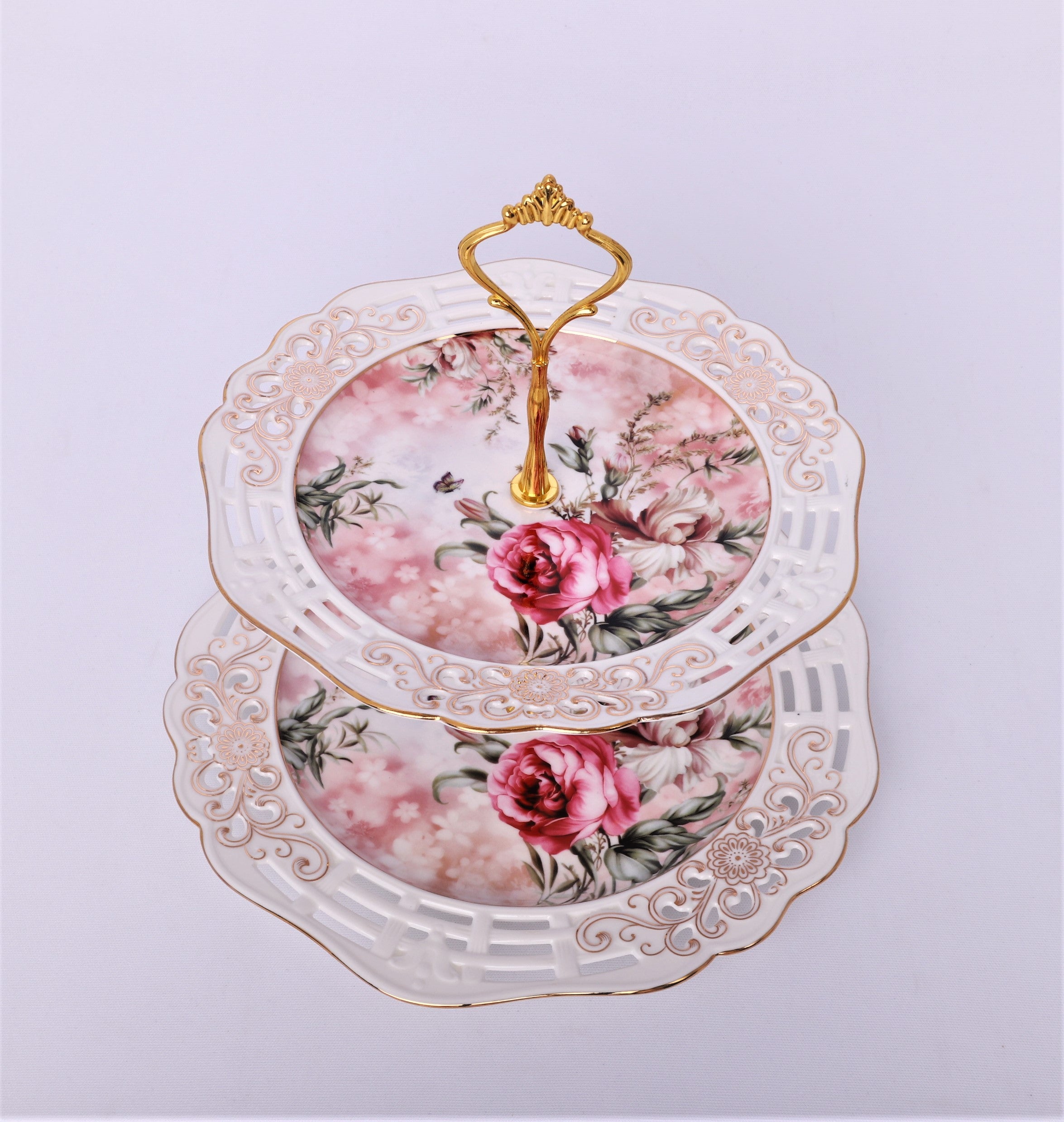 Etajera cu 2 platouri