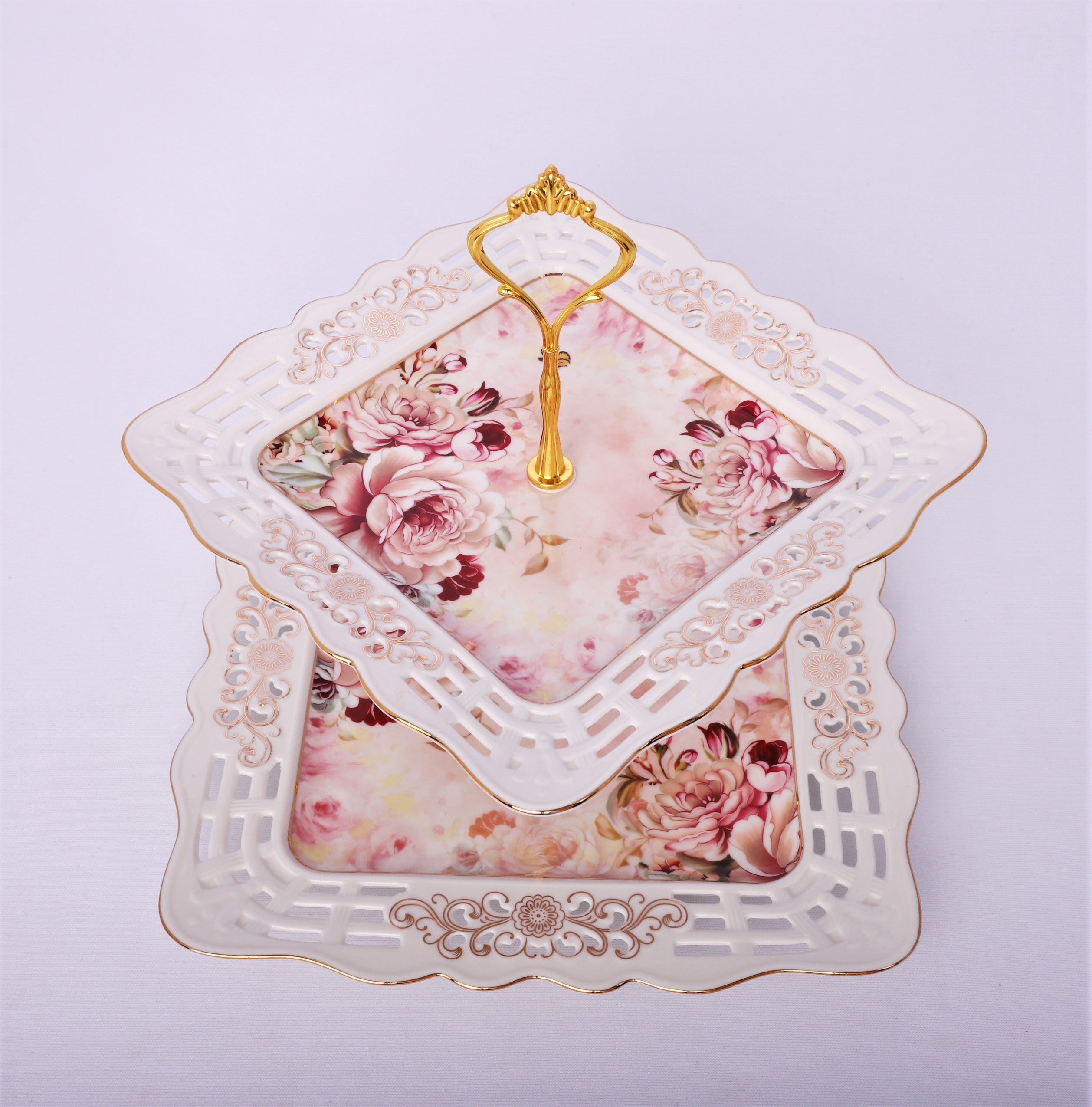 Etajera cu 2 platouri