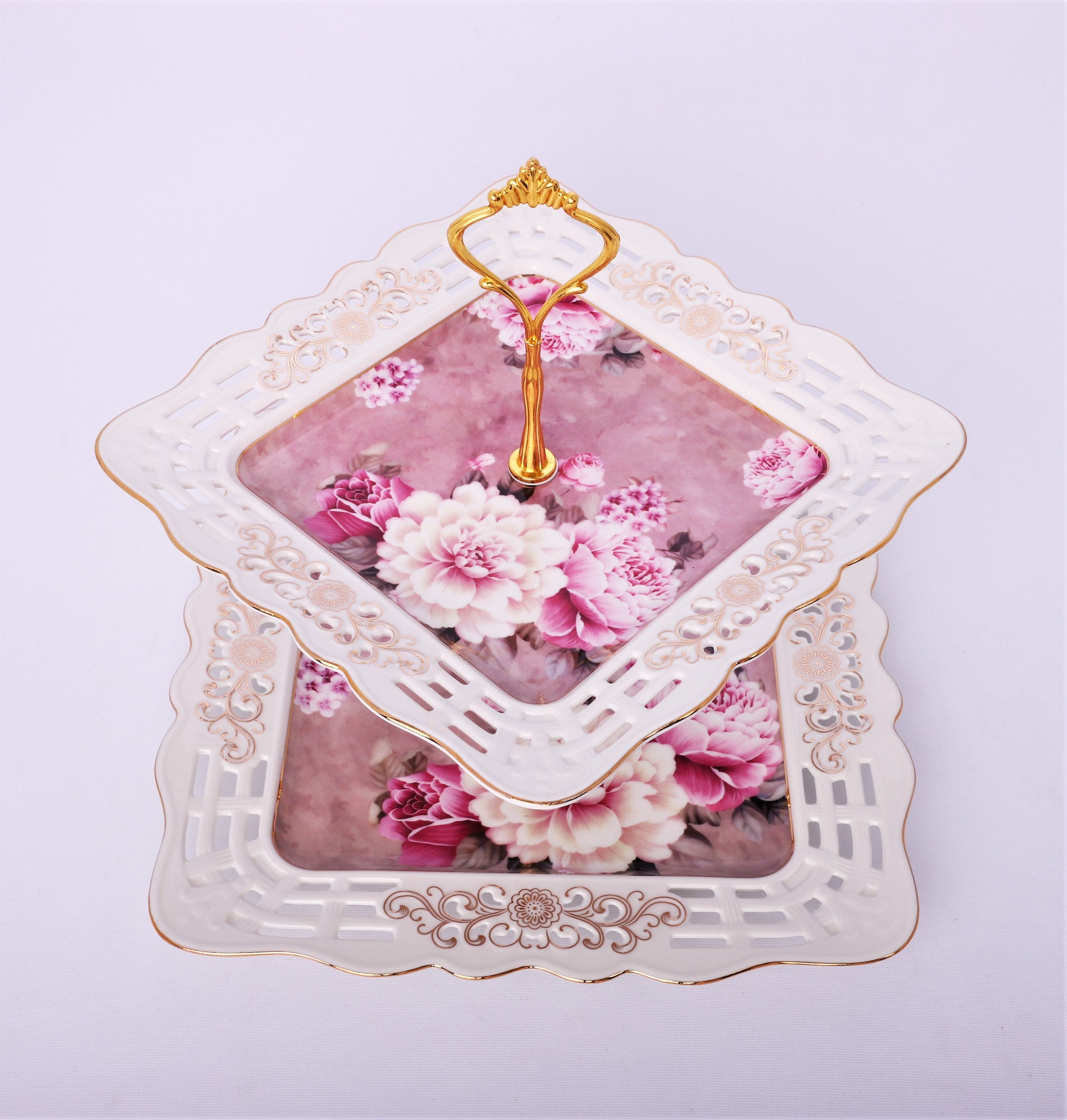 Etajera cu 2 platouri