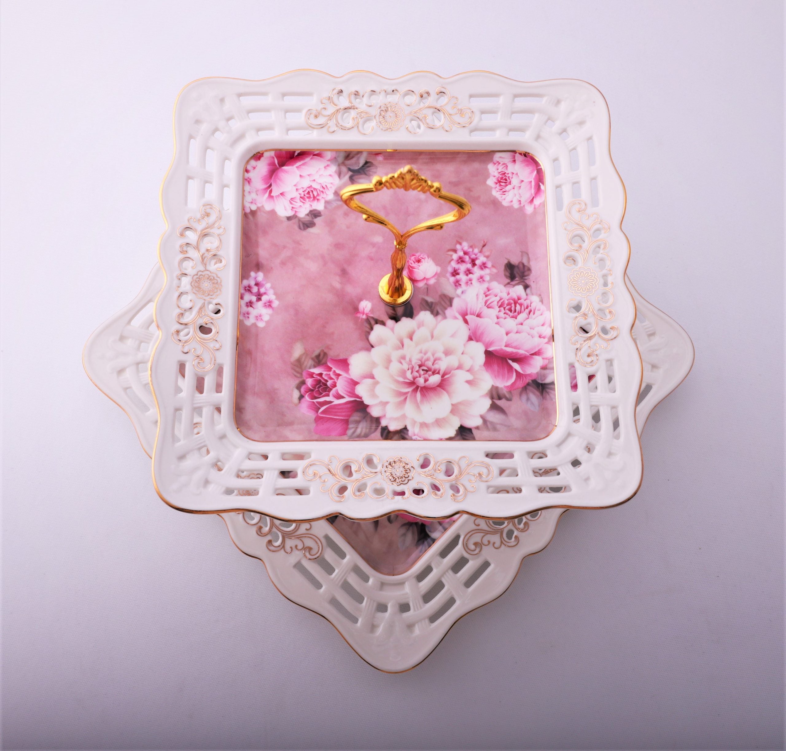 Etajera cu 2 platouri