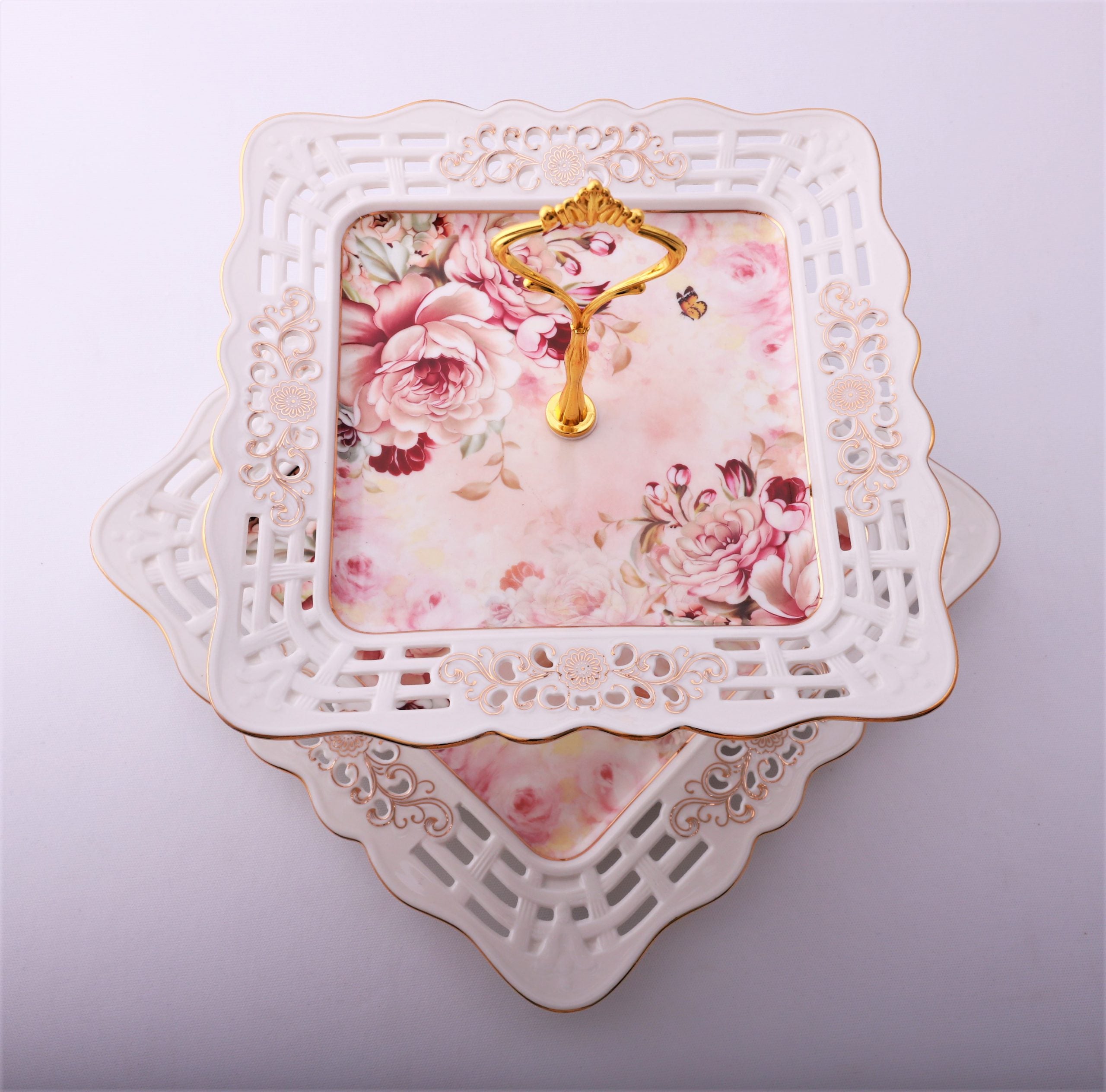 Etajera cu 2 platouri