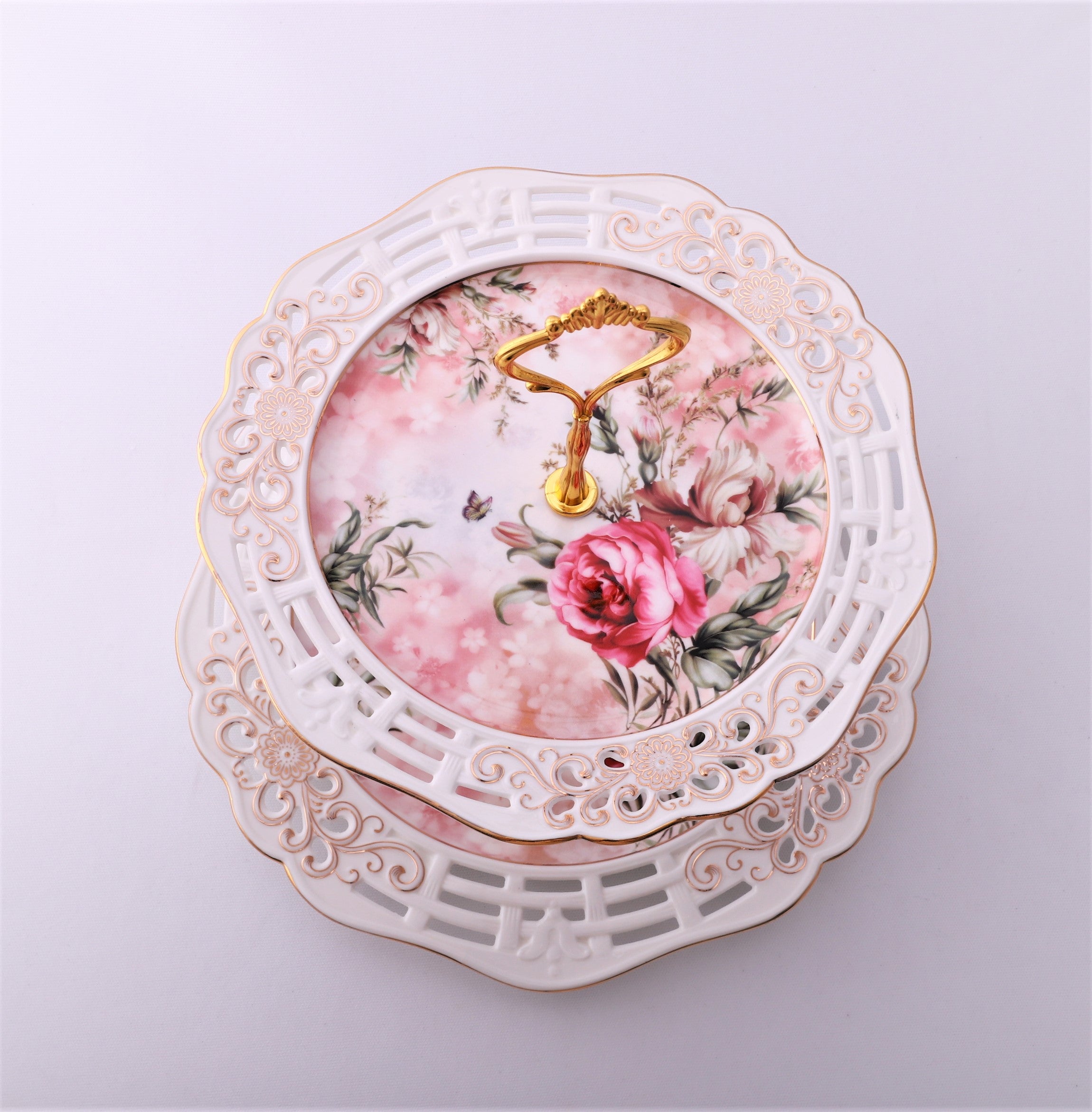 Etajera cu 2 platouri