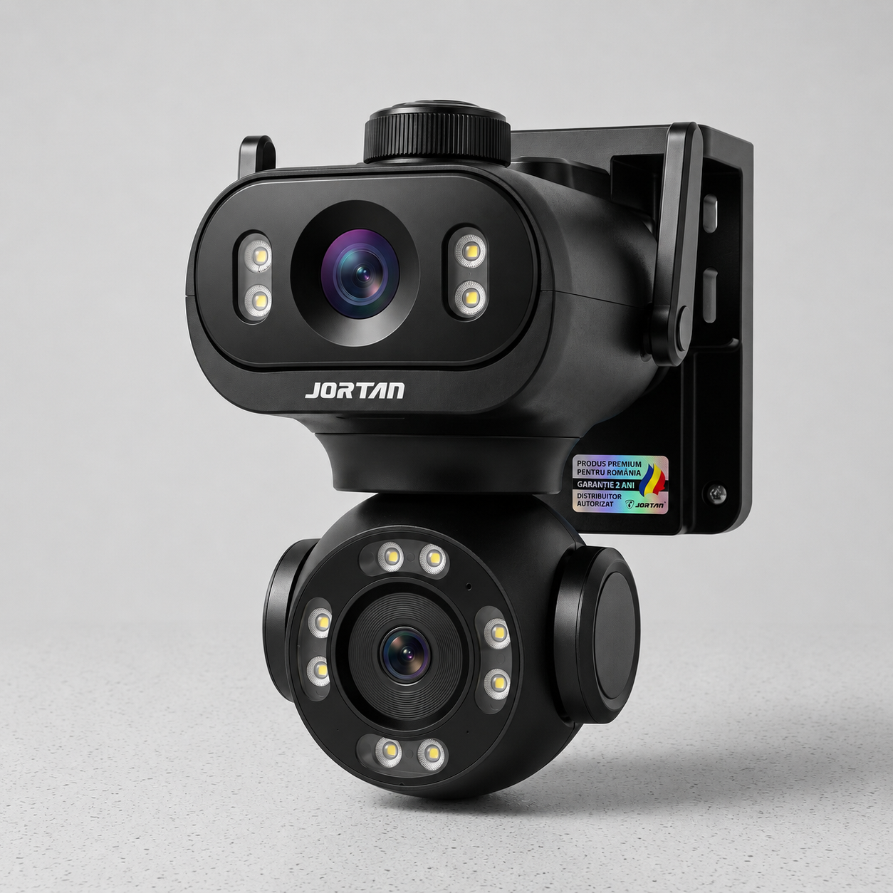 Camera Supraveghere WiFi JORTAN JT-9680 6MP Dual-Head PTZ + Cablu 5m Cadou