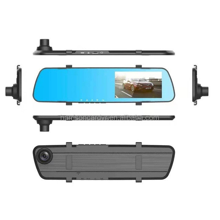 Pachet Auto AT PERFORMANCE®, Siguranță & Confort: Oglindă DVR Dual Full HD + Parasolar Pliabil UV – Protecție Completă Pentru Mașina Ta