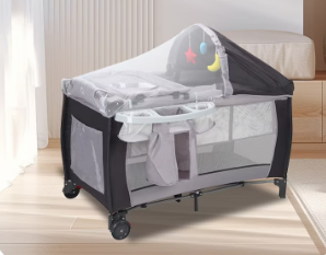 Patut multifunctional pentru bebelusi, AT PERFORMANCE®, - Confort, siguranta si design inovator, Gri