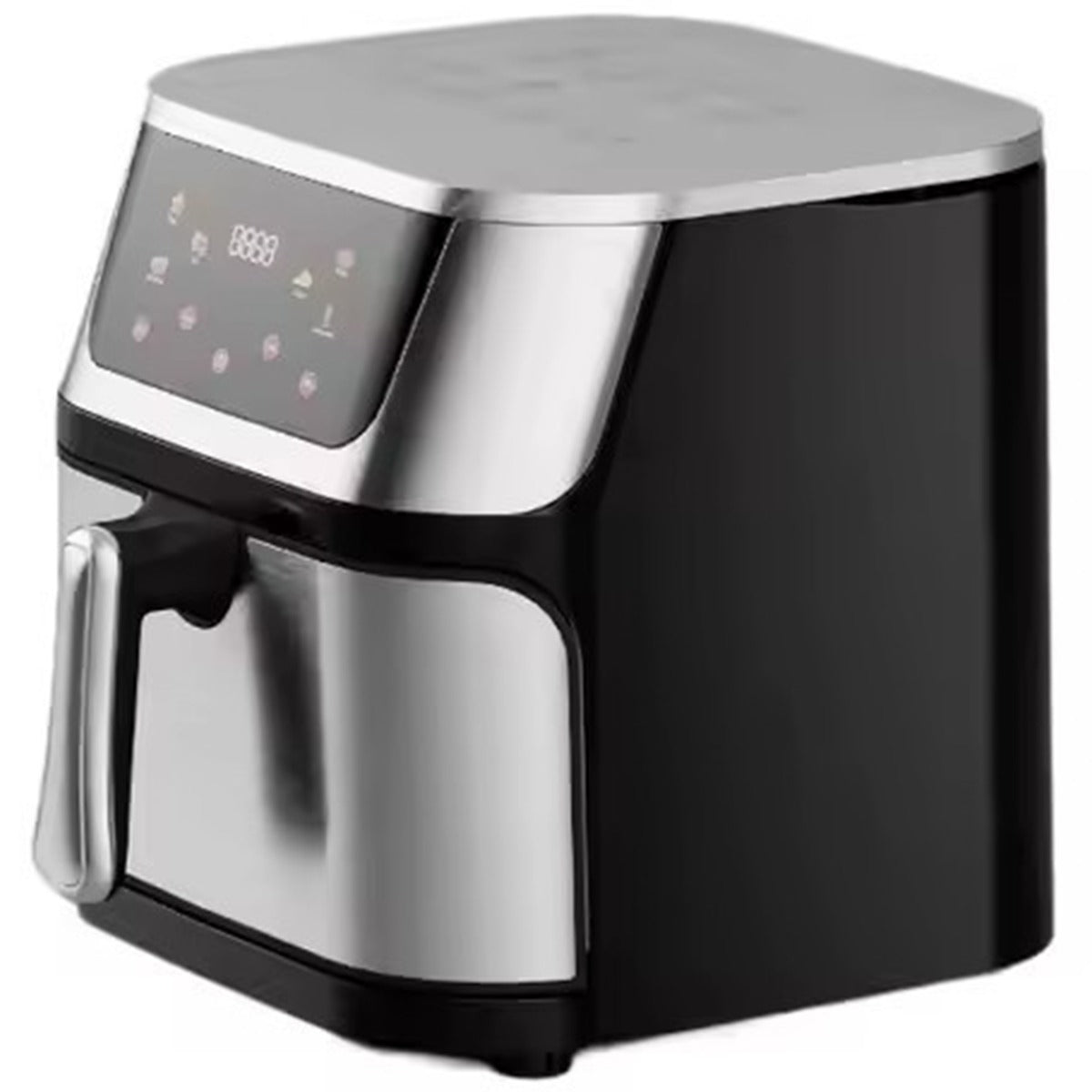 Friteuză cu Aer Cald 10L AT PERFORMANCE® – 2400W, Display Digital Touch, 8 Programe, cu Geam, Neagră + CADOU 50 Hârtii de Copt