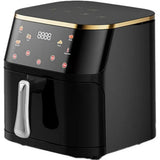 Friteuză cu Aer Cald 10L AT PERFORMANCE® – 2400W, Display Digital Touch, 8 Programe, cu Geam, Neagră + CADOU 50 Hârtii de Copt
