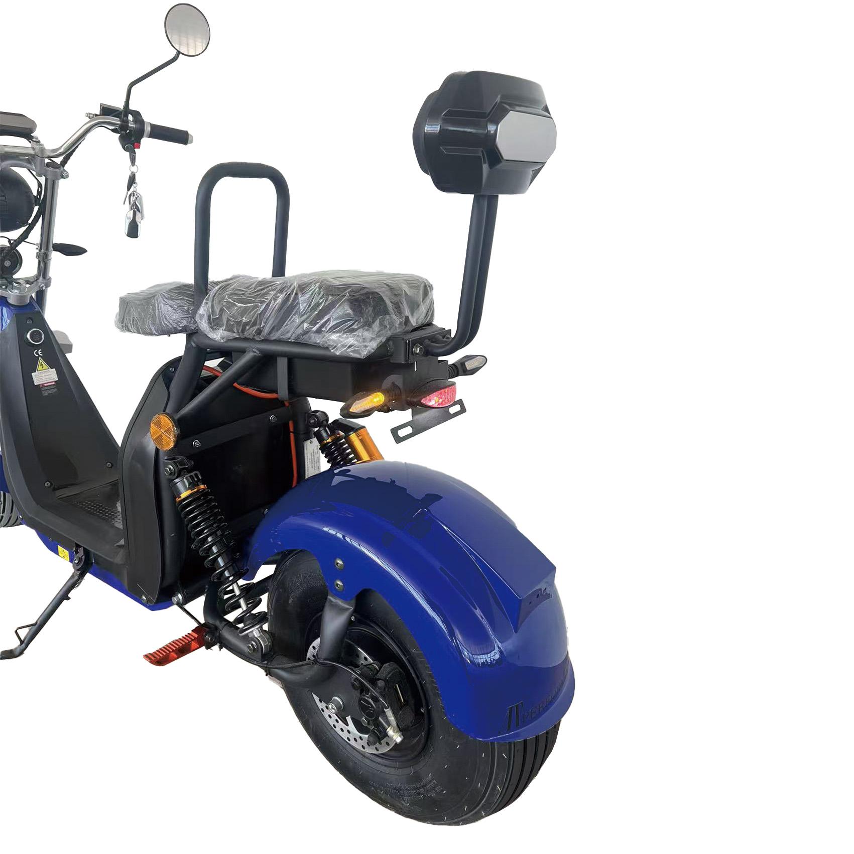 Scuter Electric 2 Persoane, Viteză Limitată 25 km/h – Fără Permis, Motor 1500W, 2X Baterie 20Ah, Suspensie Hidraulică, COC Inclus
