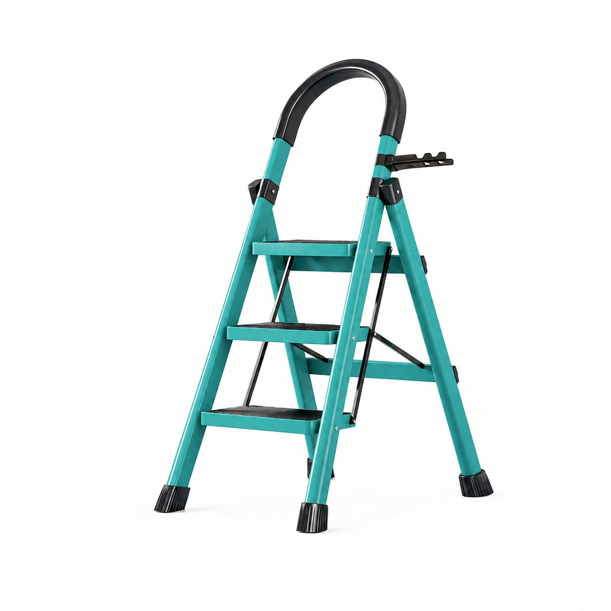 Scara Pliabila cu 3/4/5/6 Trepte Late, At Performance, Metalica, Maxim 150 Kg, Picioare Antialunecare