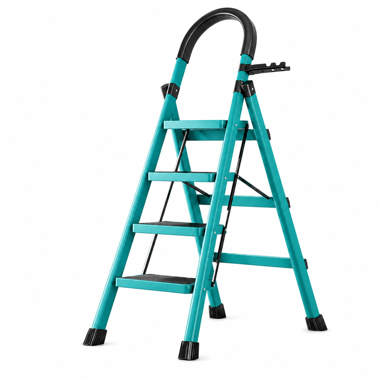 Scara Pliabila cu 3/4/5/6 Trepte Late, At Performance, Metalica, Maxim 150 Kg, Picioare Antialunecare