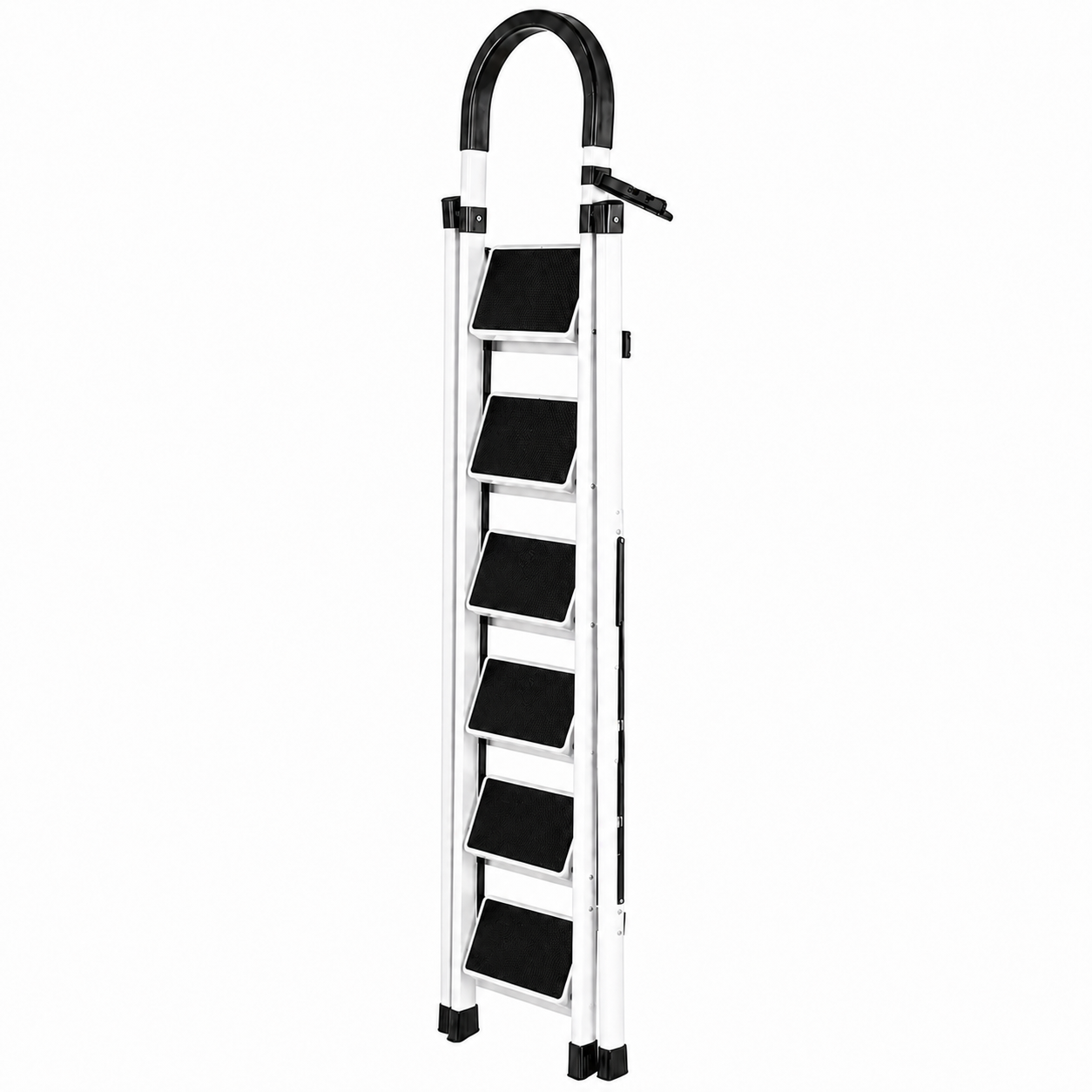Scara Pliabila cu 3/4/5/6 Trepte Late, At Performance, Metalica, Maxim 150 Kg, Picioare Antialunecare