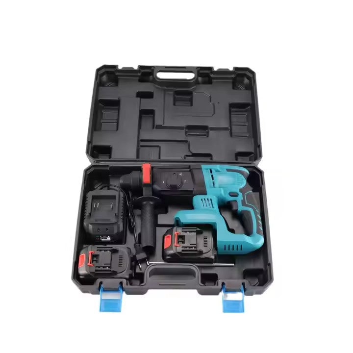 Mașină de Găurit Electrică AT PERFORMANCE® 1680W, 3500rpm, 2 Baterii 36V, 26mm, Fără Fir, Albastru – Putere și Precizie pentru Profesioniști și Bricolaj