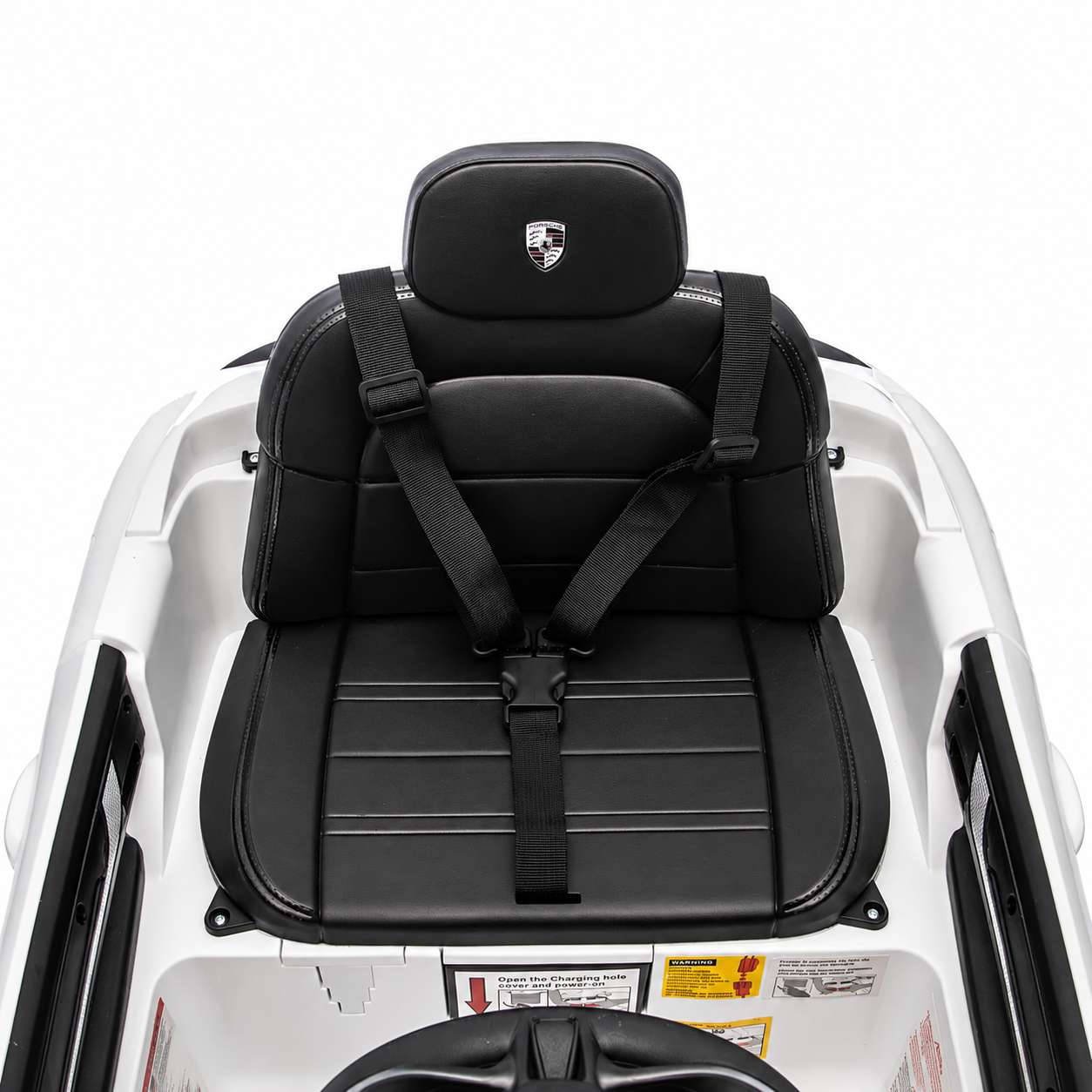 Mașinuță Electrică Pentru Copii Porsche, 12V, Telecomandă, MP3, USB, AUX, Radio FM, Viteză 2–4 km/h, Sarcină Maximă 30 kg, 3 Ani+