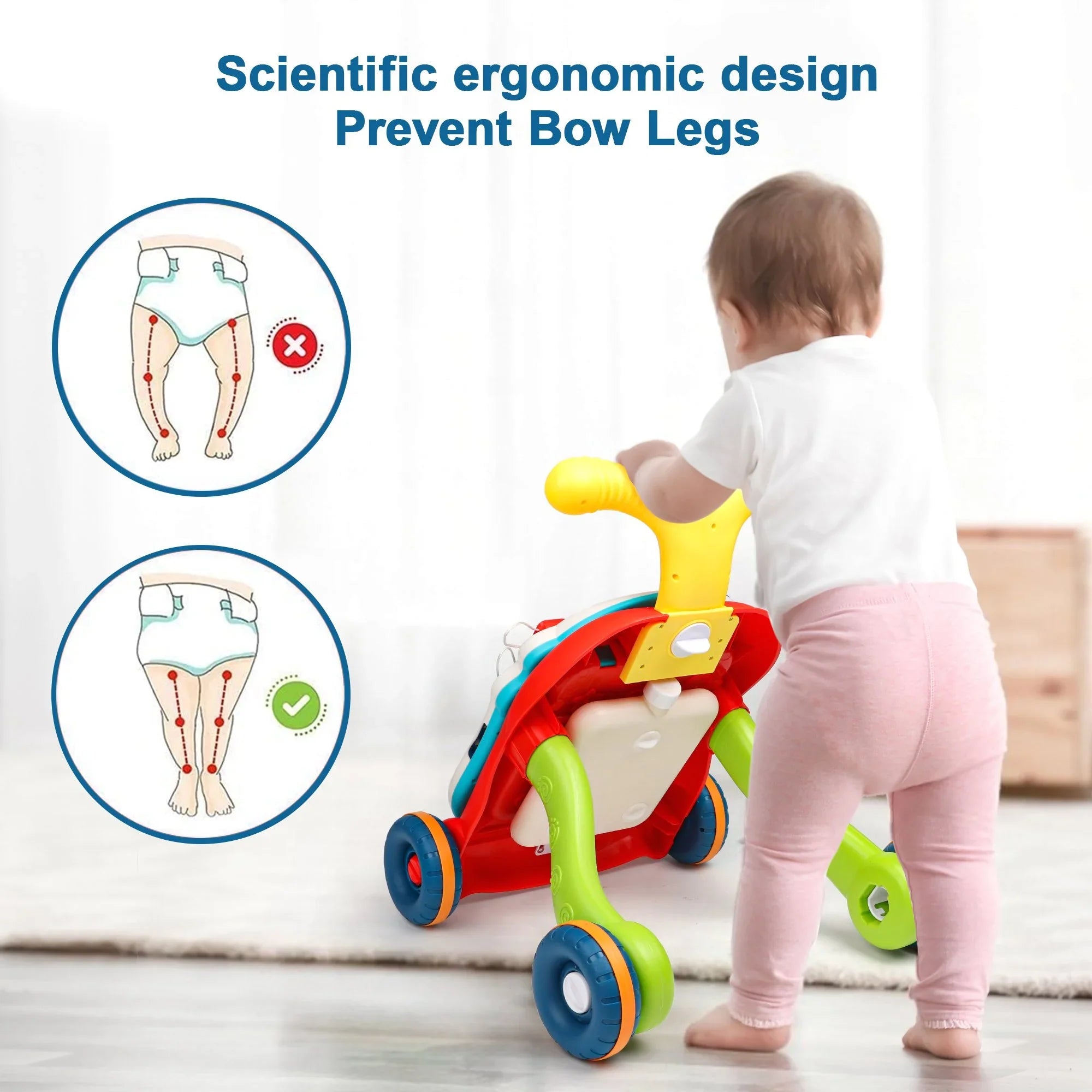 Antepremergător AT PERFORMANCE, 2 în 1 cu Panou Interactiv și Masă de Activități – Muzical, Educativ și Distractiv