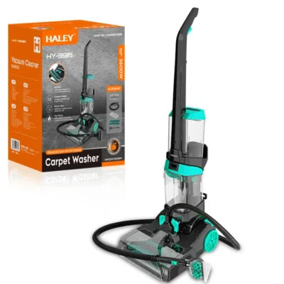 Aparat de Curățat Covoare HALEY HY-3916, 3600W, Rezervor Dublu, Încălzire Apă, Uscare Rapidă, 7.2 kg, 2.1L / 1.6L Capacitate