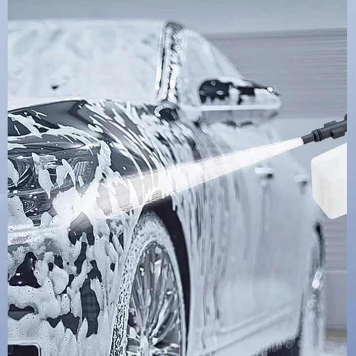 Pistol de spălat cu presiune AT PERFORMANCE® 36V, cu 2X acumulator, 25 bari, 240 l/h, mobil, multifuncțional, cu accesorii