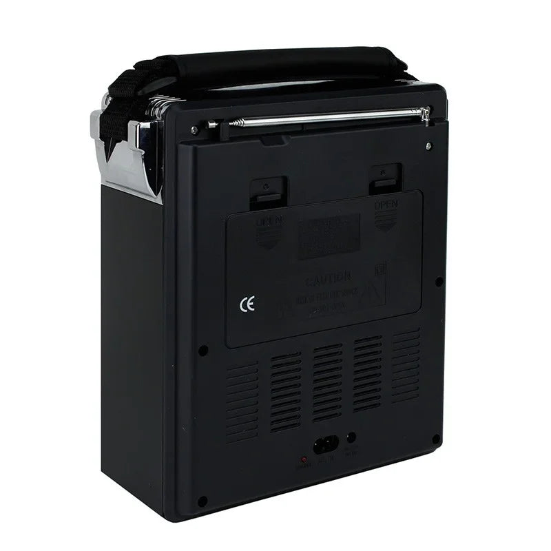 Radio Portabil AM/FM/SW cu Bluetooth, MP3, USB/TF și Lanternă