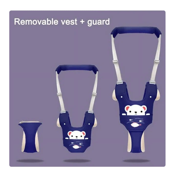 Ham Bebe cu Suport Tip Chilot Detasabil, At Performance, Premergator, Asistare Mers, Varsta 6-24 luni, Ursulet, Bumbac, Plasa, Ergonomic si sigur