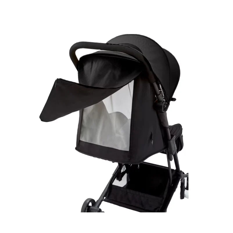 Cărucior copii pliabil AT PERFORMANCE® – Ultra compact, 5 kg, aluminiu, 6-36 luni, ideal pentru avion, negru