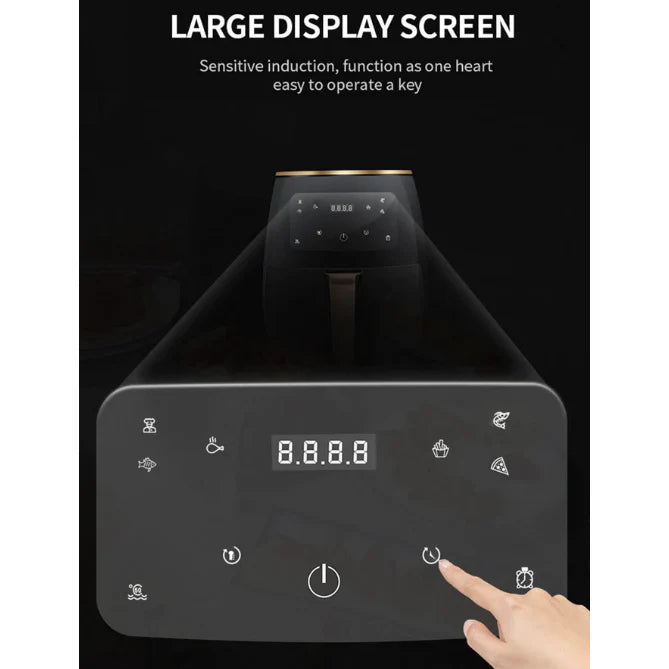 Friteuza fara Ulei cu aer cald, AT PERFORMANCE®, 2400 W, Functie de Coacere, 6l Air Fryer