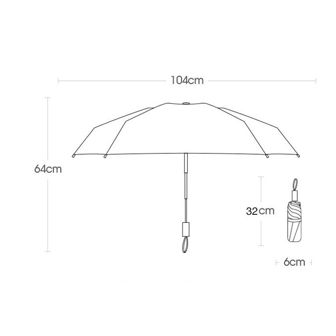 Umbrela, AT PERFORMANCE, compacta, Fibra de sticla/Panza, Rezistenta la vant, Pliabila, Protectie raze UV, cu Deschidere si Inchidere Automata, Verde