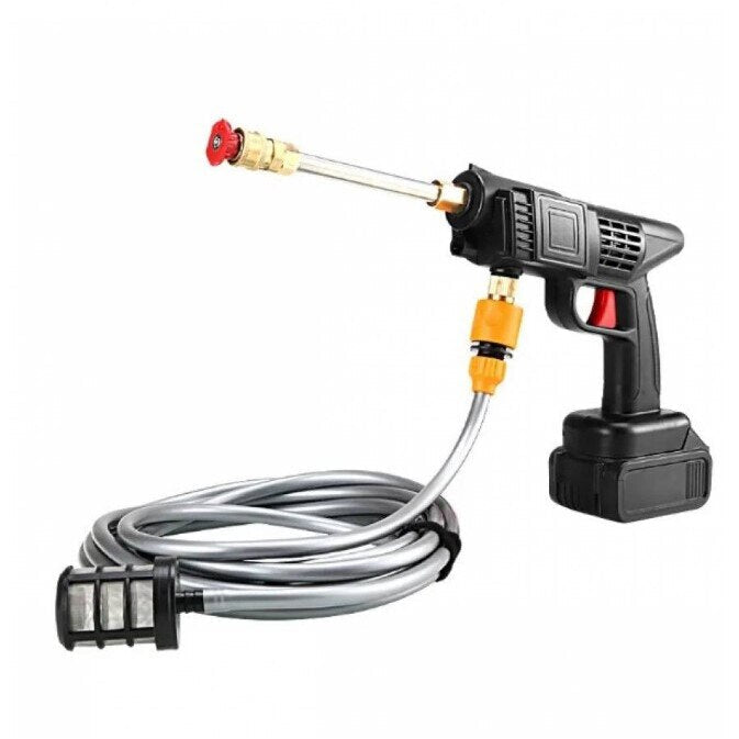 Pistol de spălat cu presiune AT PERFORMANCE® 36V, cu 2X acumulator, 25 bari, 240 l/h, mobil, multifuncțional, cu accesorii