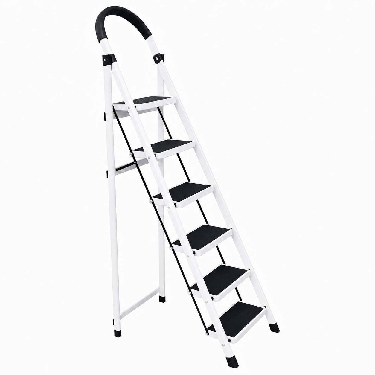 Scara Pliabila cu 3/4/5/6 Trepte Late, At Performance, Metalica, Maxim 150 Kg, Picioare Antialunecare