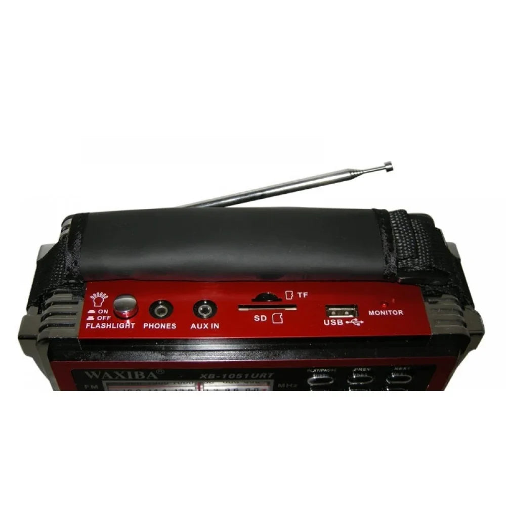 Radio Portabil AM/FM/SW cu Bluetooth, MP3, USB/TF și Lanternă